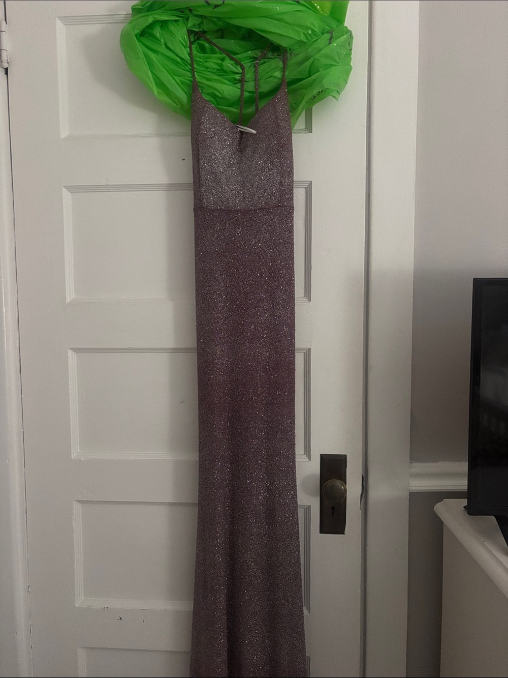 Windsor Shimmery Lavender Maxi Dress